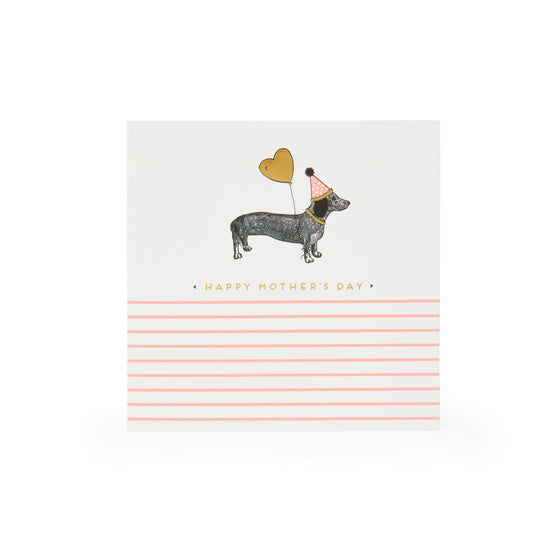 Sausage Dog Mother's Day Card