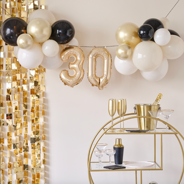 30th Birthday Milestone Balloon Bunting