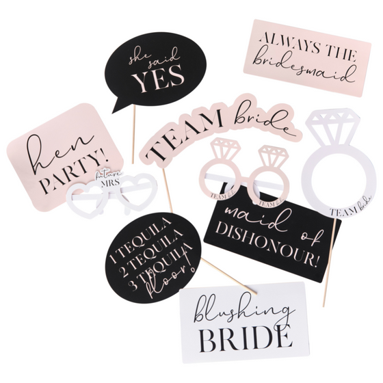 Hen Party Photo Booth Props