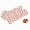 'Team Bride Pink' Badge [Rose Gold Enamel]