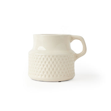'Gardenia' Flower Pot, Ivory