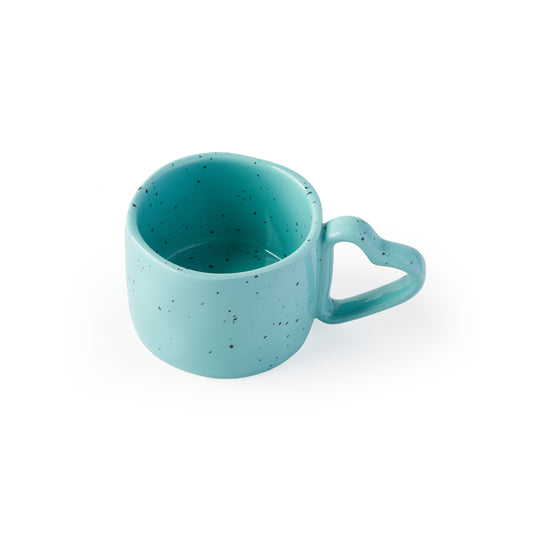 'Lovestruck' Speckled Mug w/ Heart Handle