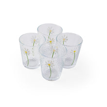  Set of 4 'Daisy' Glasses