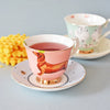 Set of 2 poodle and sausage dog Cup & Saucers