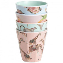  Set of Four Safari Picnic Tumblers
