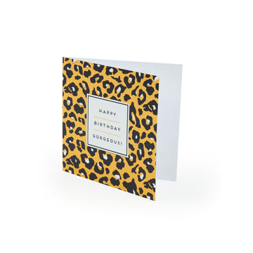 Leopard Print Gorgeous Card