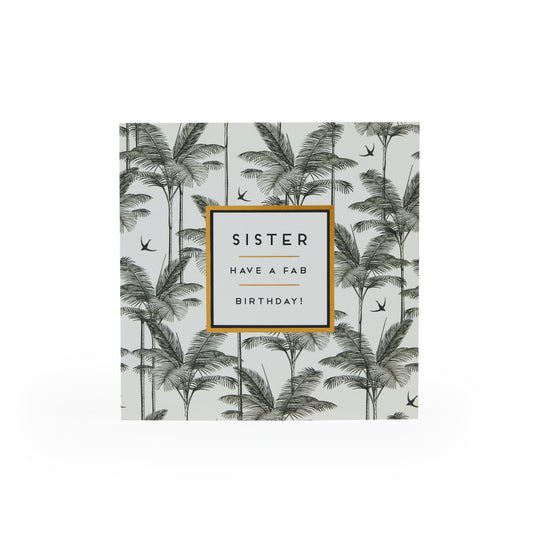 Sister Birthday Palm Trees Card