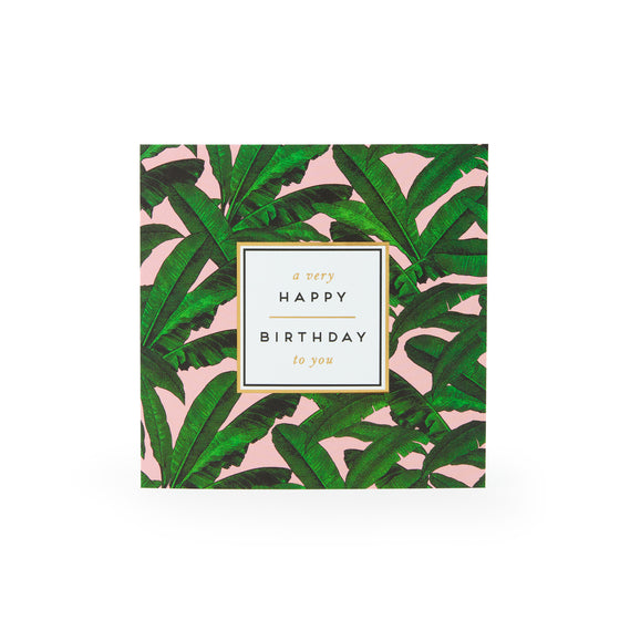 Palmhouse Happy Birthday Card