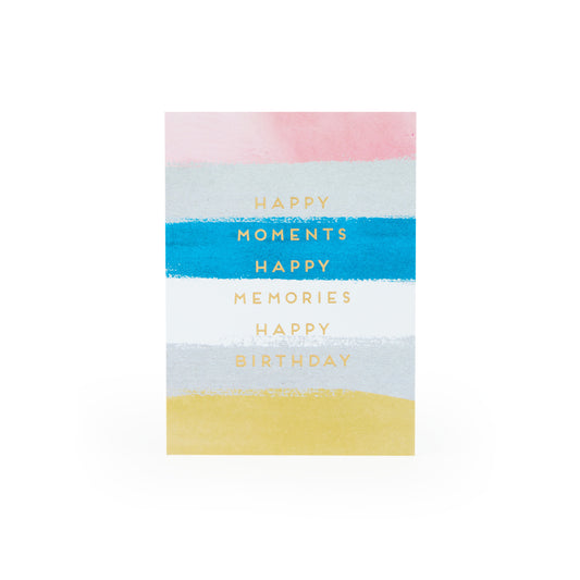 Happy Moments Happy Memories Card
