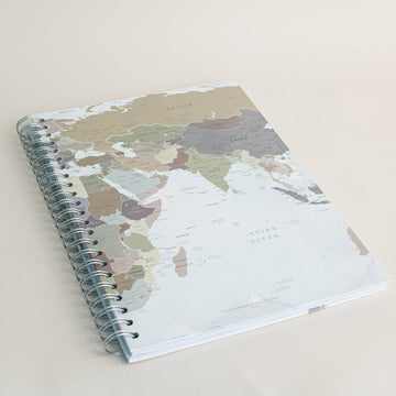 Map A4 Hardback Notebook