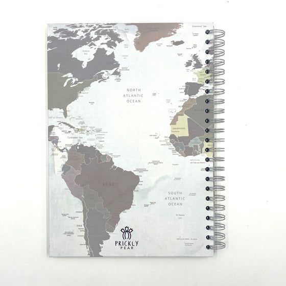 Map A4 Hardback Notebook