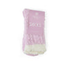 Pink and White Ribbed Cozy Slipper Socks