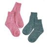 2 pack of pink & green socks