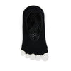 Black Toeless Yoga/Pilates Socks with Grip