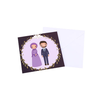 Muslim Couple Greeting Cards (3pk)