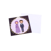  Muslim Couple Greeting Cards (3pk)