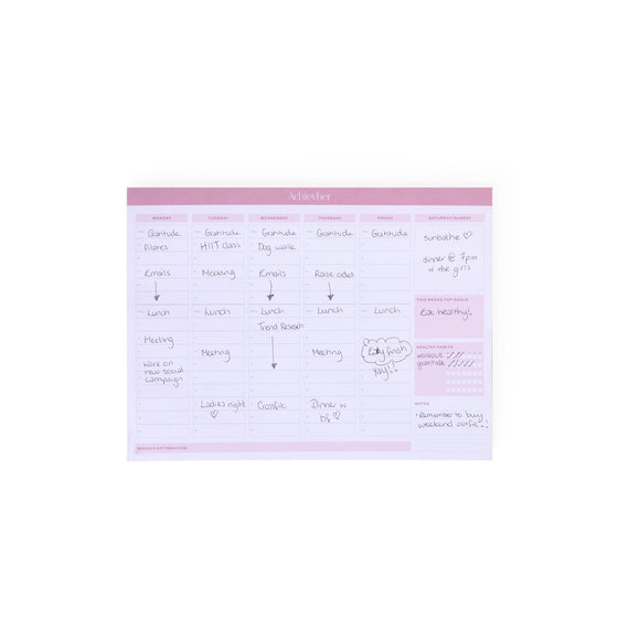 Desktop Affirmation Weekly Planner