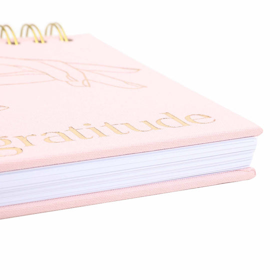 Powder Pink Linen Gratitude Journal A5 Size