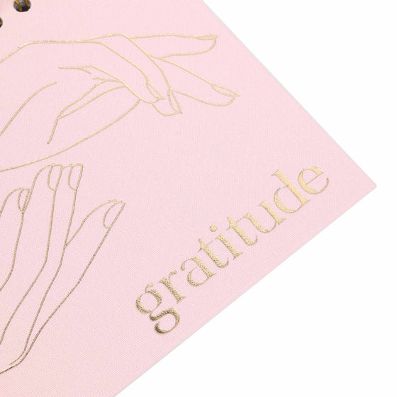 Powder Pink Linen Gratitude Journal A5 Size