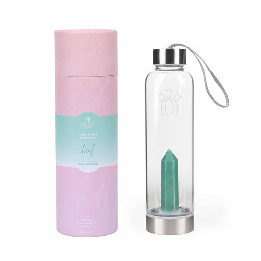 Heal Green Aventurine Crystal Water Bottle