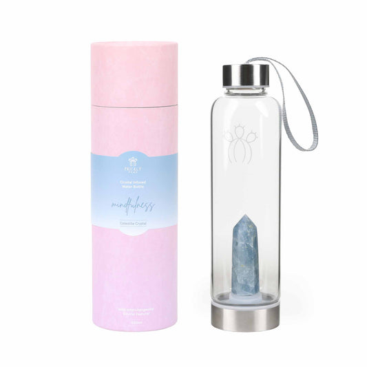 Mindfulness Celestite Crystal Water Bottle
