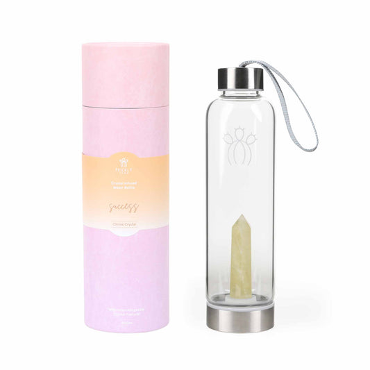 Success Citrine Crystal Water Bottle