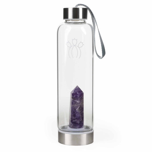 Calm Amethyst Crystal Water Bottle