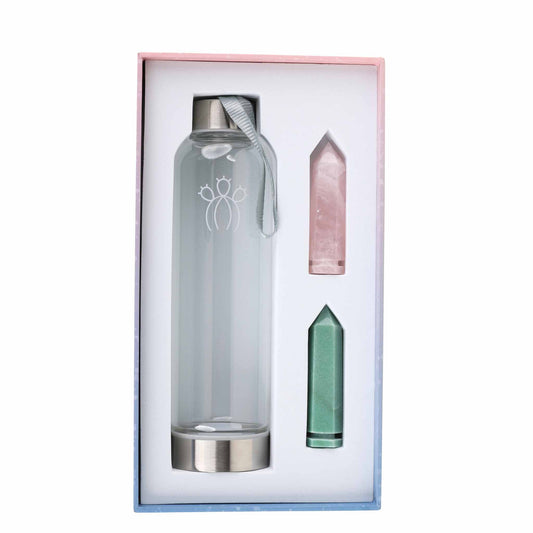 Lovestruck Crystal Infused Water Bottle Gift Set