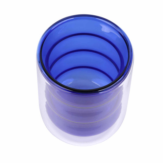 Jazz Bubble Glass Cup, Azure