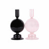 Crystal Ball Candle Holder Pink