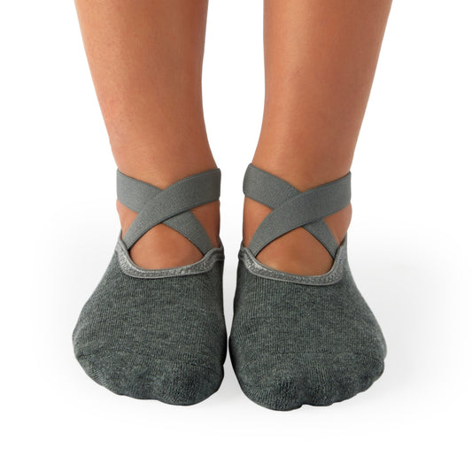 Dark Grey Barre/Yoga/Pilates Socks [Non-Slip]