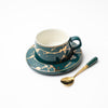 Ivanna mug & saucer with spoon