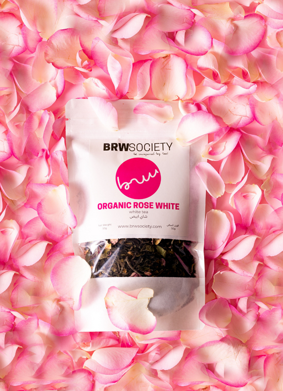 Organic Rose White 50g- White Tea