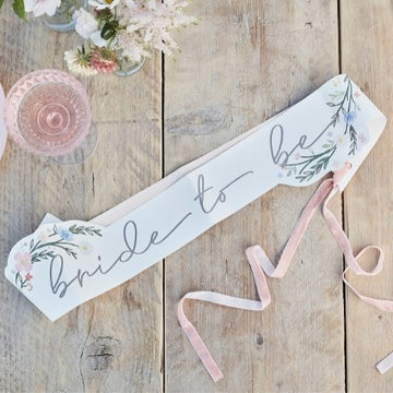 Thin 'Bride-To-Be' Sash