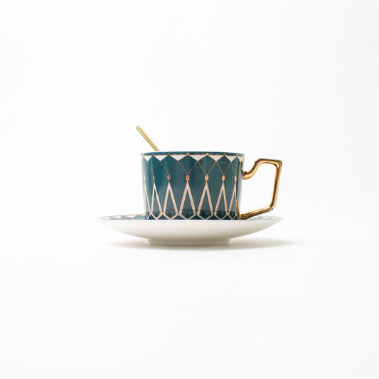 Zina Mug and Saucer with Spoon