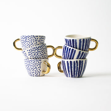 Mini Lina Espresso Mugs, set of 6