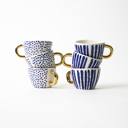 Mini Lina Espresso Mugs, set of 6