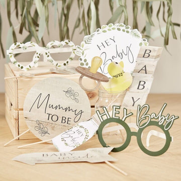 Eco 'Botanical Baby Shower' Photo Booth Props