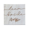 'Team Bride' Wooden Guest Book