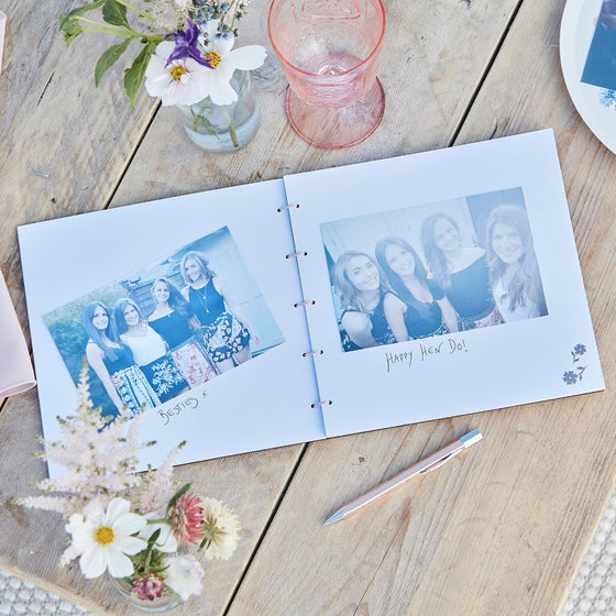 'Team Bride' Wooden Guest Book