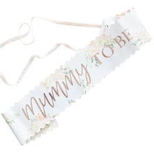  Floral 'Mummy-to-Be' Sash [Foiled]