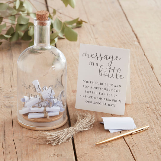 'Message in a Bottle' Guest Book