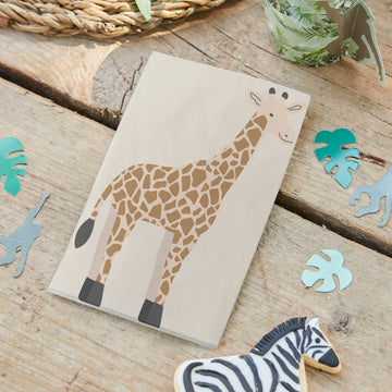'Giraffe' 16 x Eco Paper Napkins [Jungle-Themed]