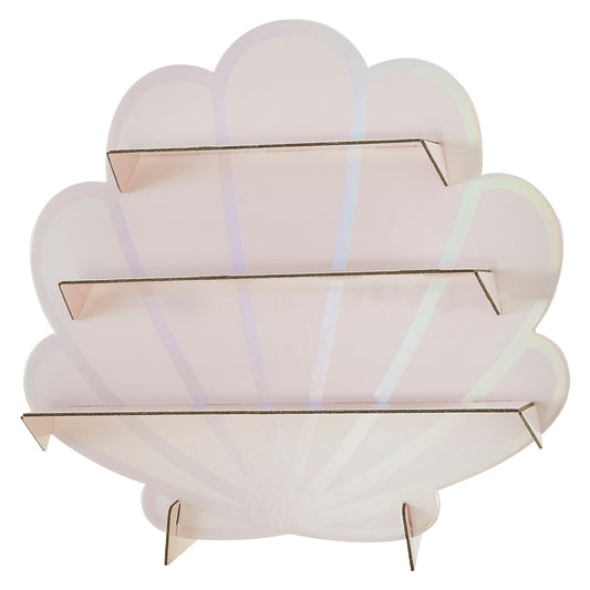 Shell-Shaped Treat Stand [Iridescent Pink]