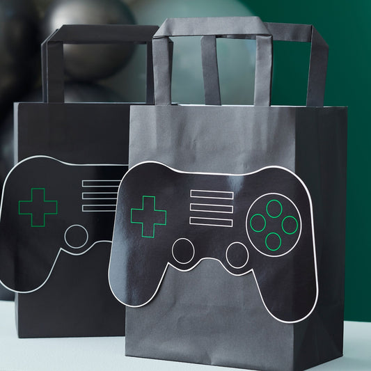 'Gaming' 3D Controller 5 x Eco Party Bag [Black]