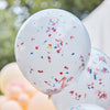 3 Rainbow Confetti Balloons Bundle