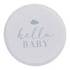 'Hello Baby' 8 x Eco Paper Plates [Speckle, Cream & Grey]