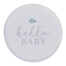  'Hello Baby' 8 x Eco Paper Plates [Speckle, Cream & Grey]