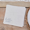 'Hello Baby' 16 x Eco Napkins [Speckle, Cream & Grey]