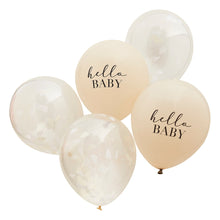  'Hello Baby' Balloon Bundle [Confetti Clouds]